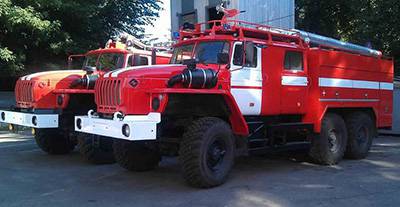 Пожарная автоцистерна Урал АВ 40(5557)
